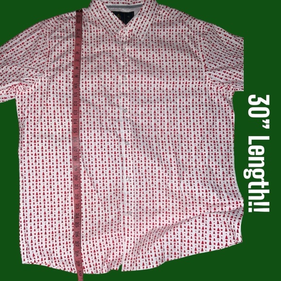 Rugby Men’s Christmas Tree Short-Sleeve Button-Down Shirt | NEW/NWOT!! 🎄🎄🎄 - Picture 6 of 7